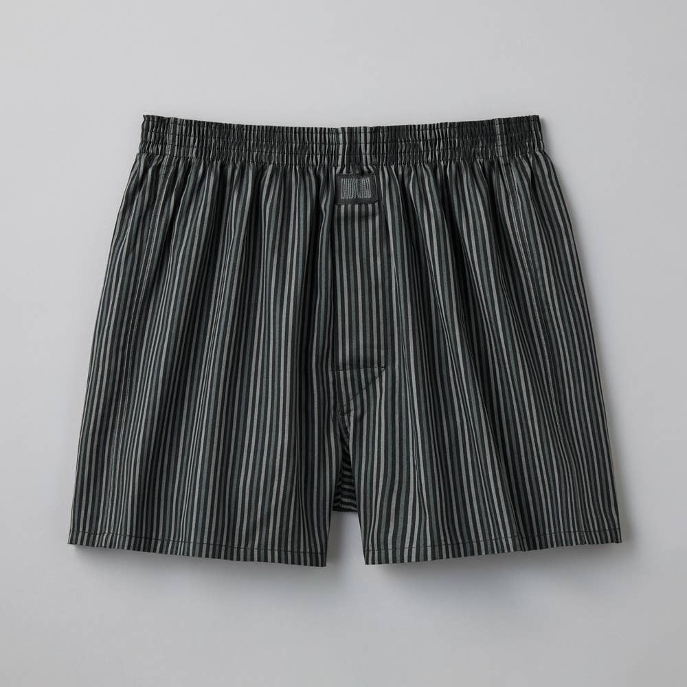 【直営店限定】トランクス（前あき） BW909EC ストライプ　ダークグレー