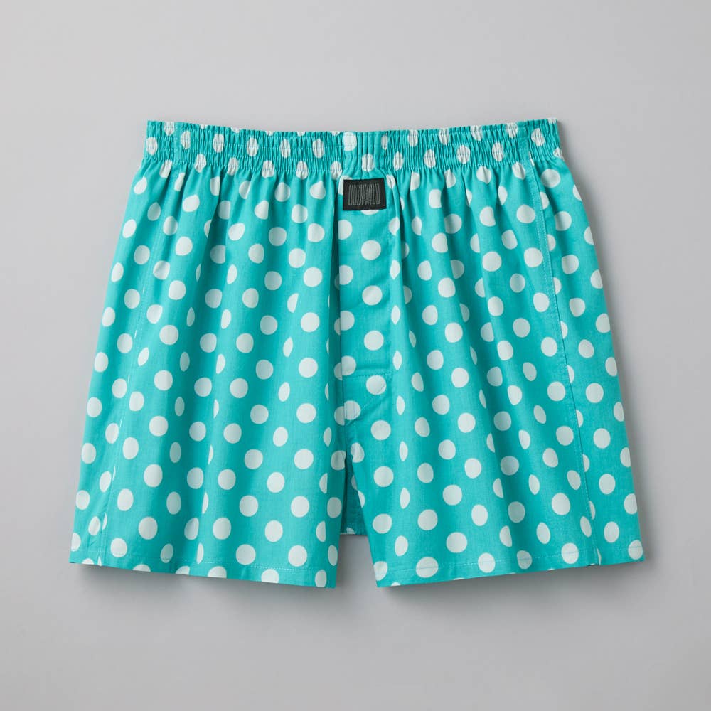 【直営店限定】トランクス（前あき） BW909EC ドット　アクア