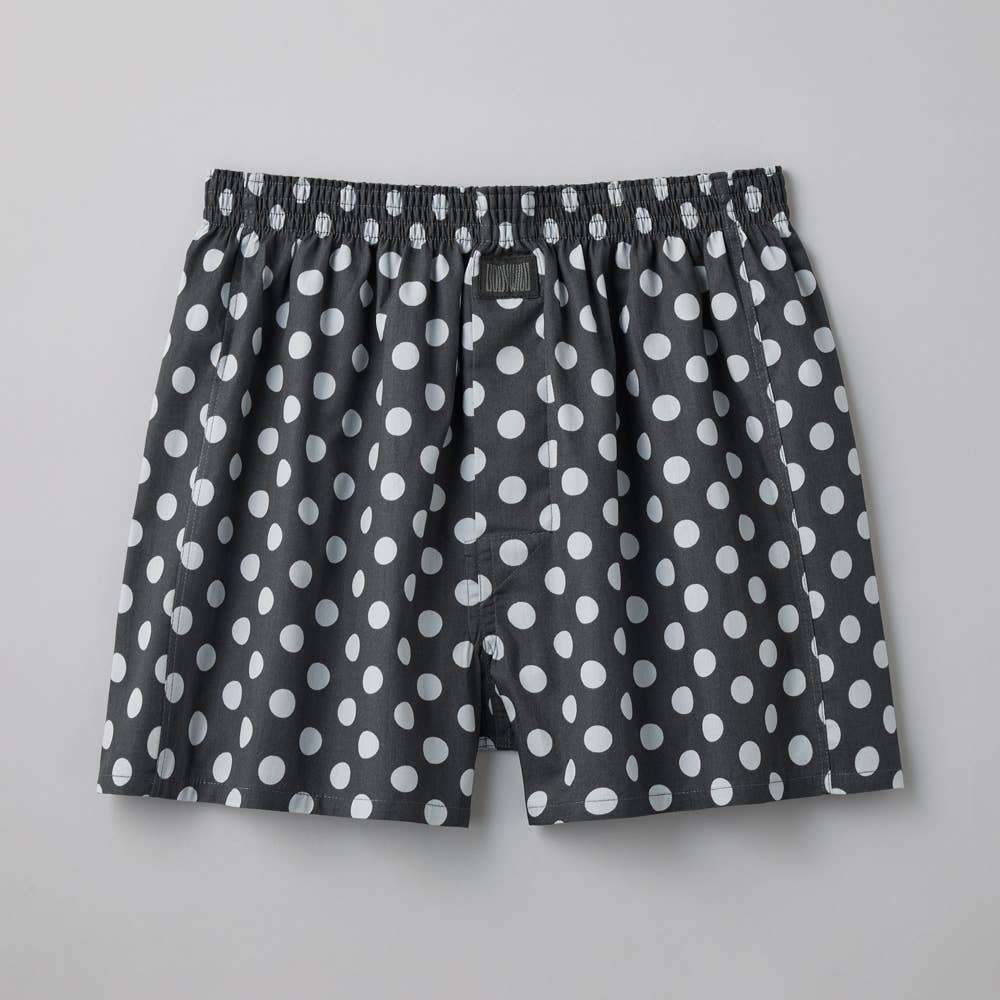 【直営店限定】トランクス（前あき） BW909EC ドット　グレー