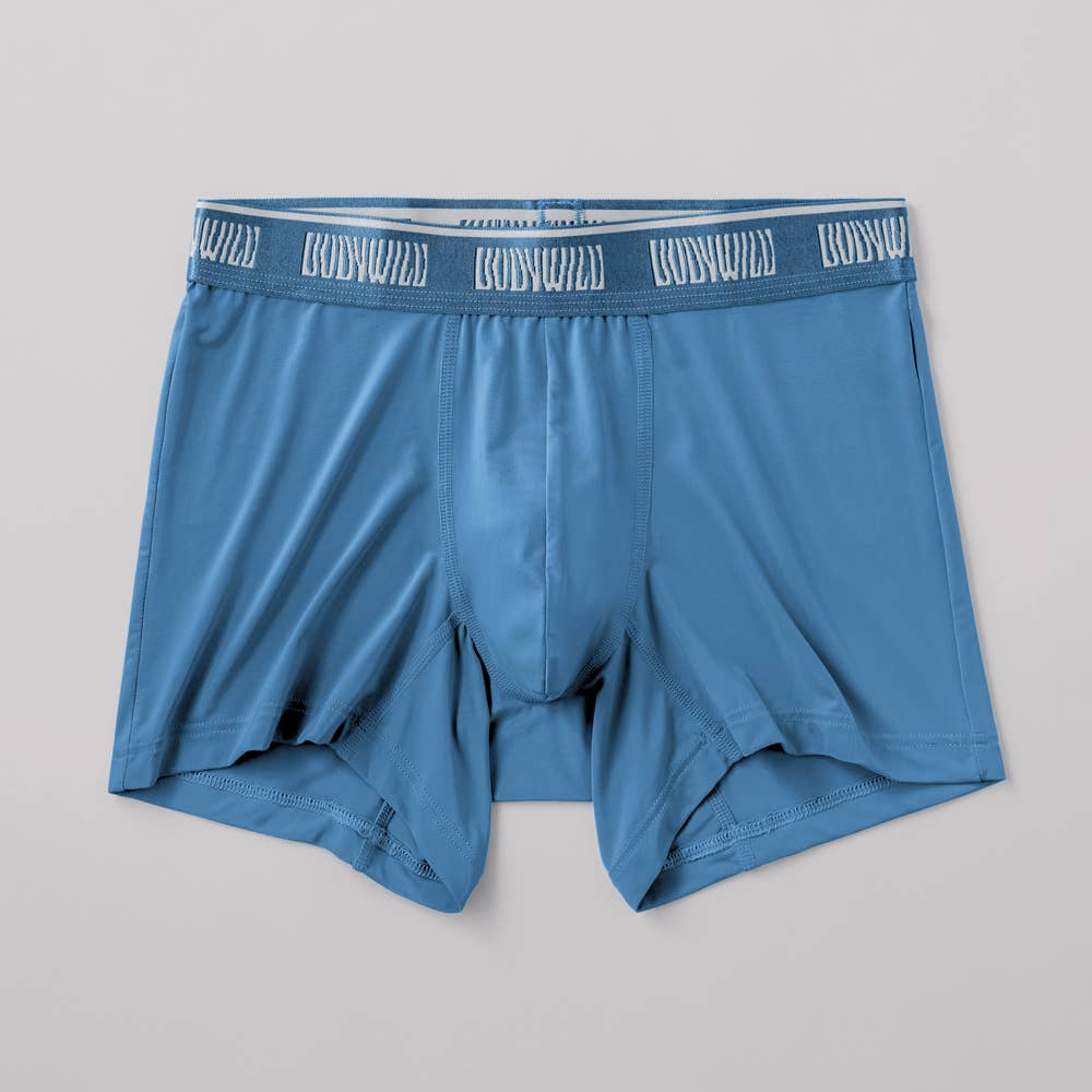 【接触冷感】ボクサーパンツ（前とじ） BWC000A ブルー