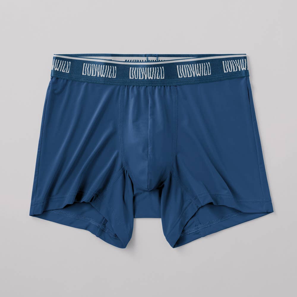 【接触冷感】ボクサーパンツ（前とじ） BWC000A ネービーブルー