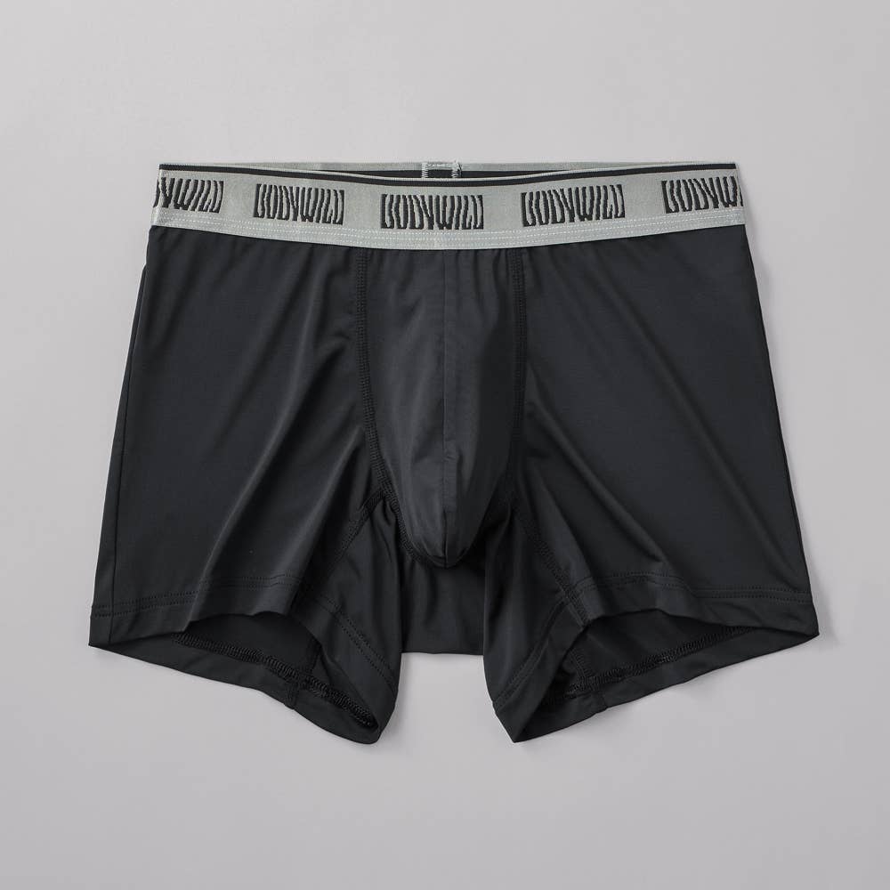 【接触冷感】ボクサーパンツ（前とじ） BWC000A ブラック