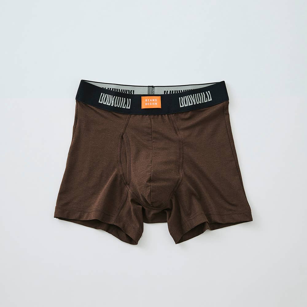 【吸汗速乾】ボクサーパンツ（前あき） BWC099B ブラウン