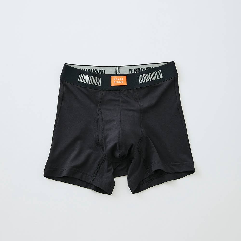 【吸汗速乾】ボクサーパンツ（前あき） BWC099B ブラック