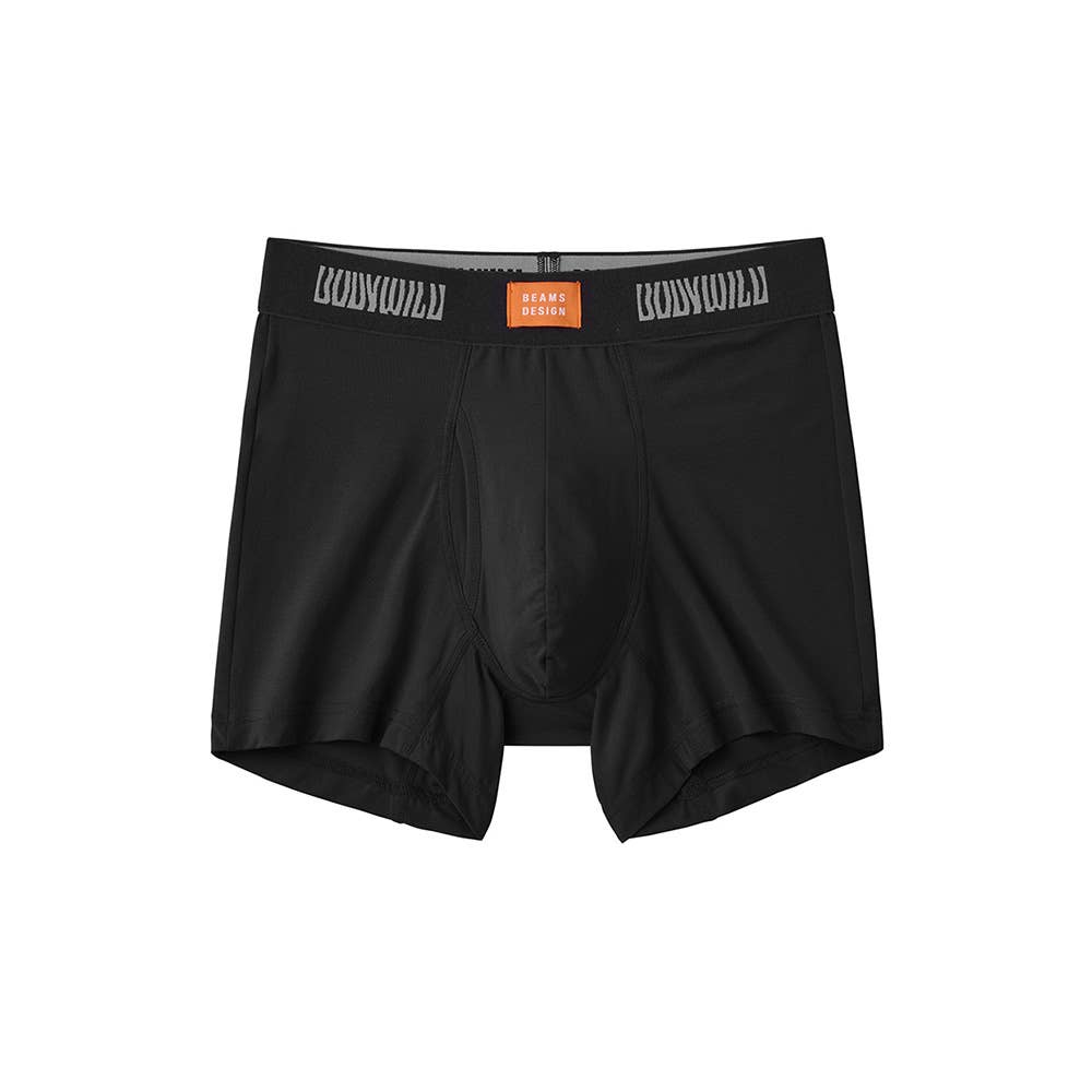 【吸汗速乾】ボクサーパンツ（前あき） BWC100B ブラック