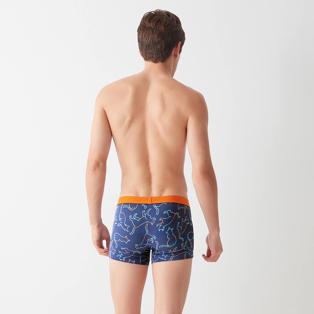 ホットマジック　ロングボクサー　ネービーブルー　M 新品