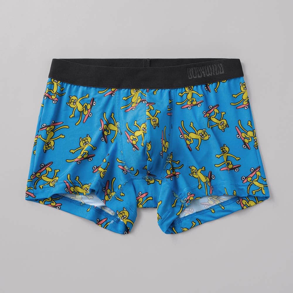 【吸汗速乾】ボクサーパンツ（前とじ） BWG195A ブルー