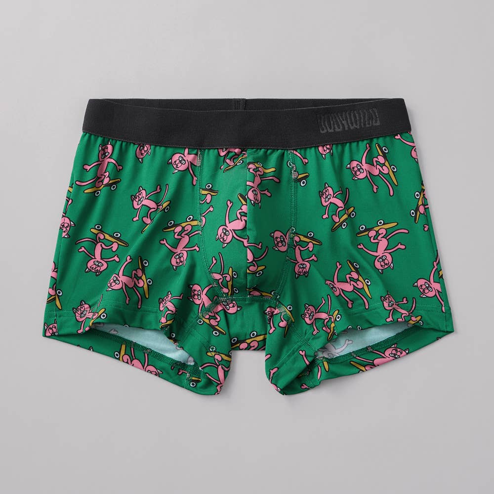 【吸汗速乾】ボクサーパンツ（前とじ） BWG195A グリーン