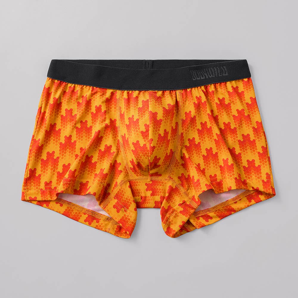 【吸汗速乾】ボクサーパンツ（前とじ） BWG197A サンオレンジ