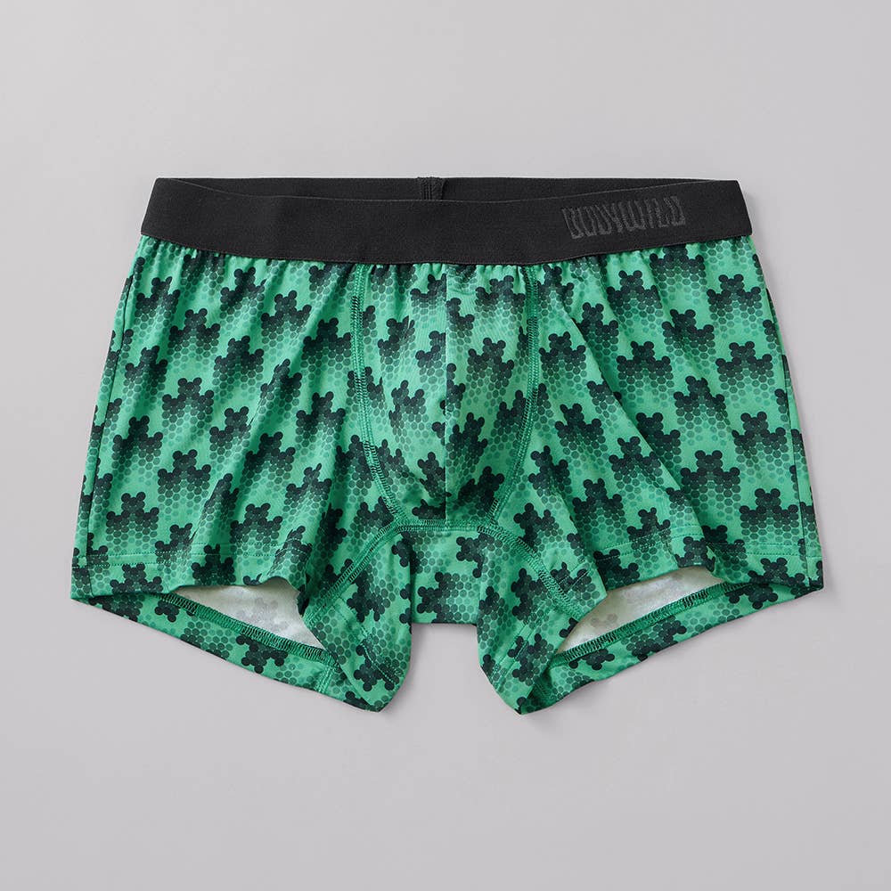 【吸汗速乾】ボクサーパンツ（前とじ） BWG197A エメラルド