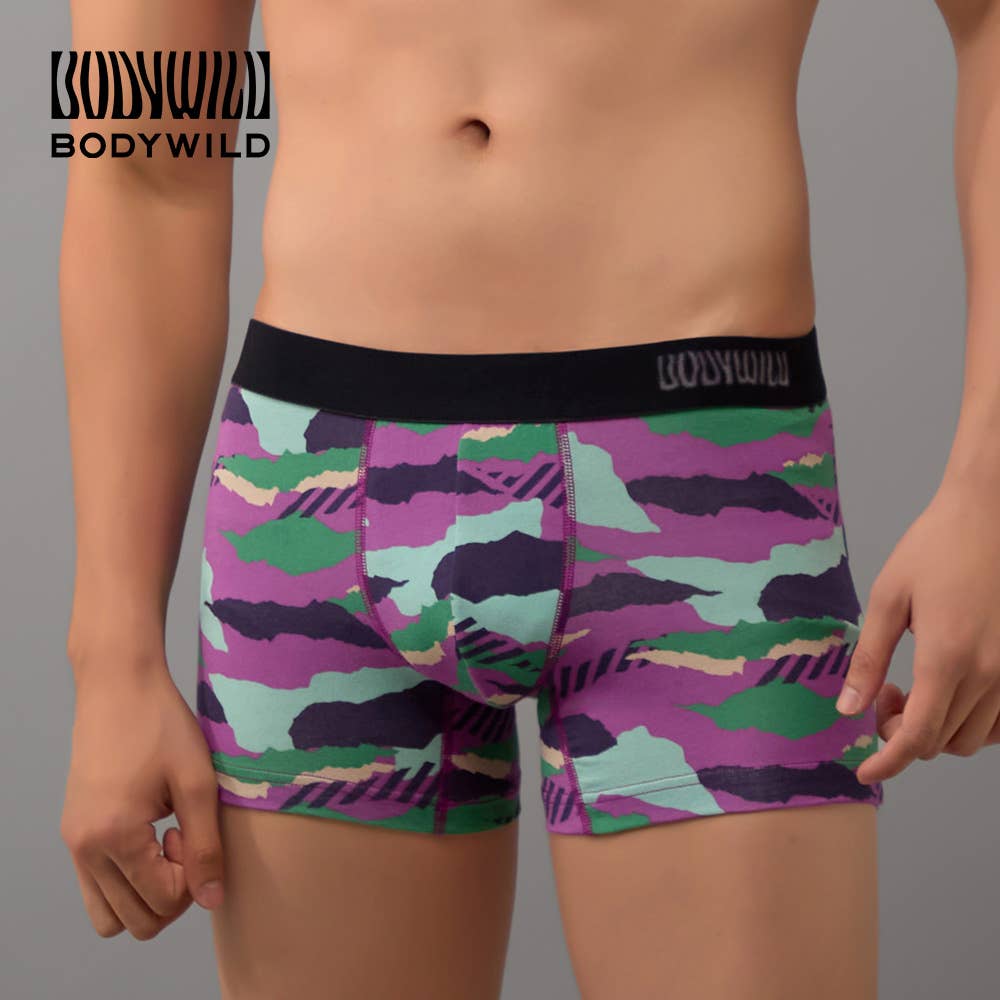 【綿混】ボクサーパンツ（前とじ）