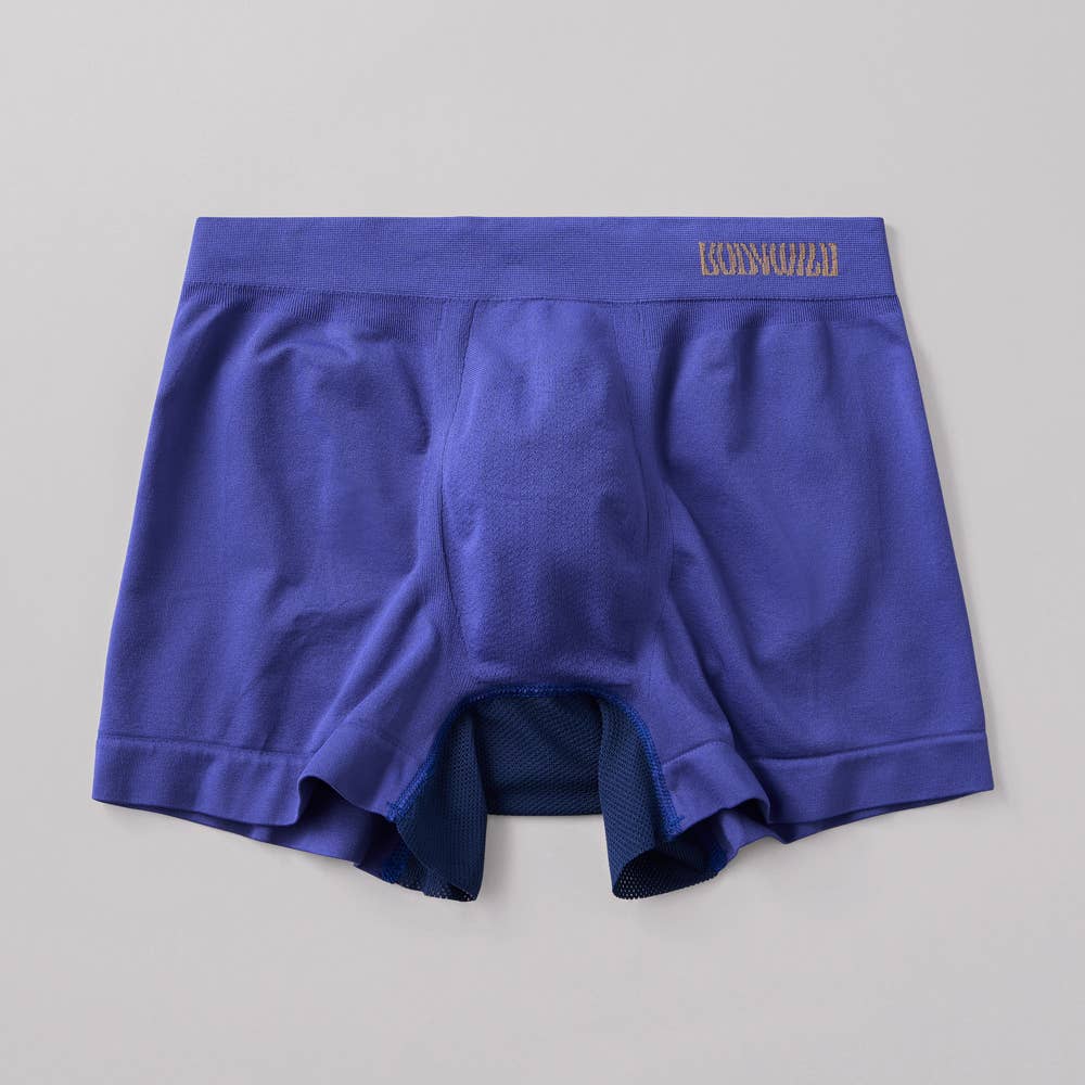 【立体成型×ベンチレーション】ボクサーパンツ（前とじ） BWM000A ディープブルー