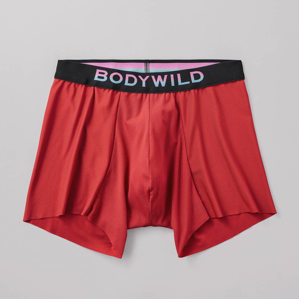 【ベンチレーション】ボクサーパンツ（前とじ） BWM001A レッド