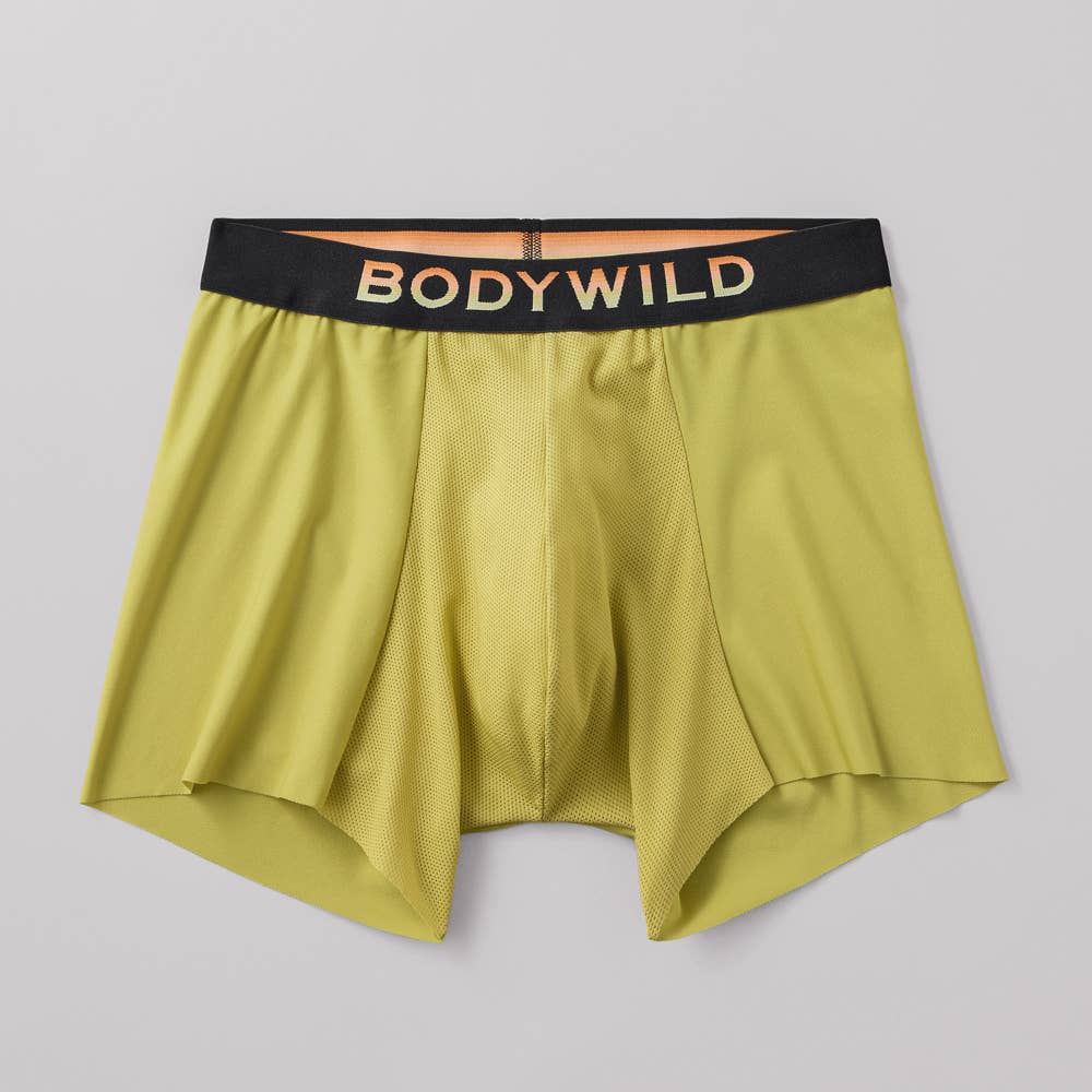 【ベンチレーション】ボクサーパンツ（前とじ） BWM001A サンドイエロー