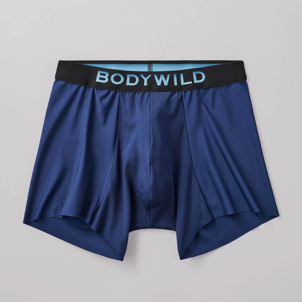 【パンツの日限定3枚セット】ボクサーパンツ（前とじ） BWM001ST ネービーブルー