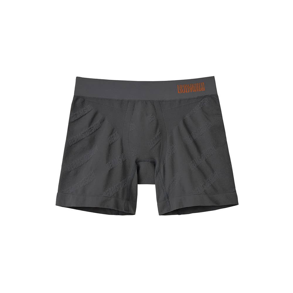 【3D-Boxer】セミロングボクサーパンツ（前とじ） BWS001B チャコールグレー