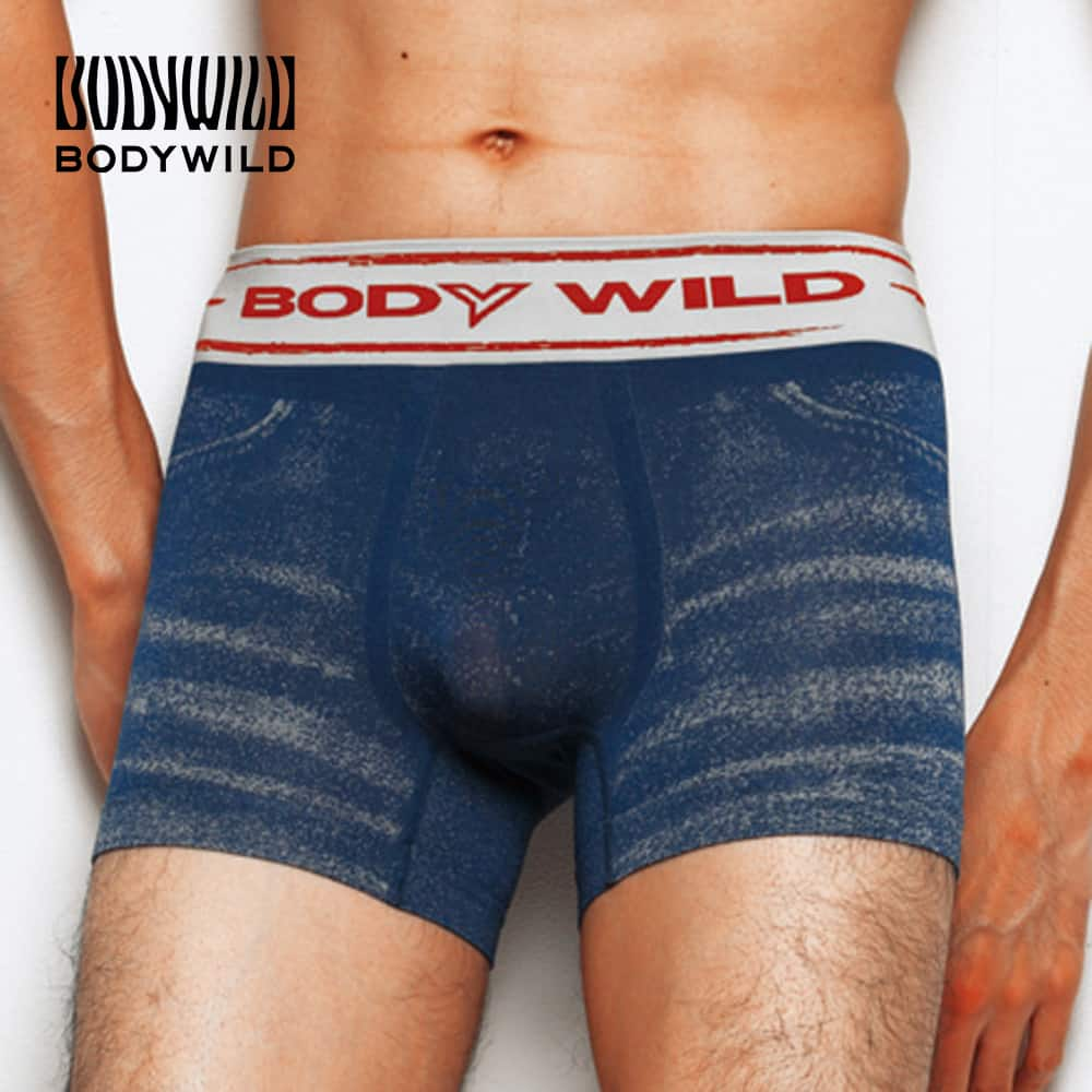 ＜GUNZE グンゼ＞ BODY WILD(ボディワイルド) 【直営店限定】ボクサーパンツ(前とじ)(メンズ) ブラック L