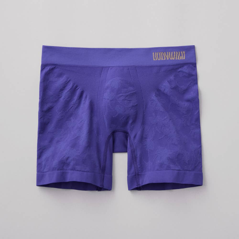 【e-BOXER】ボクサーパンツ(セミロング)(前とじ) BWS606A バイオレット
