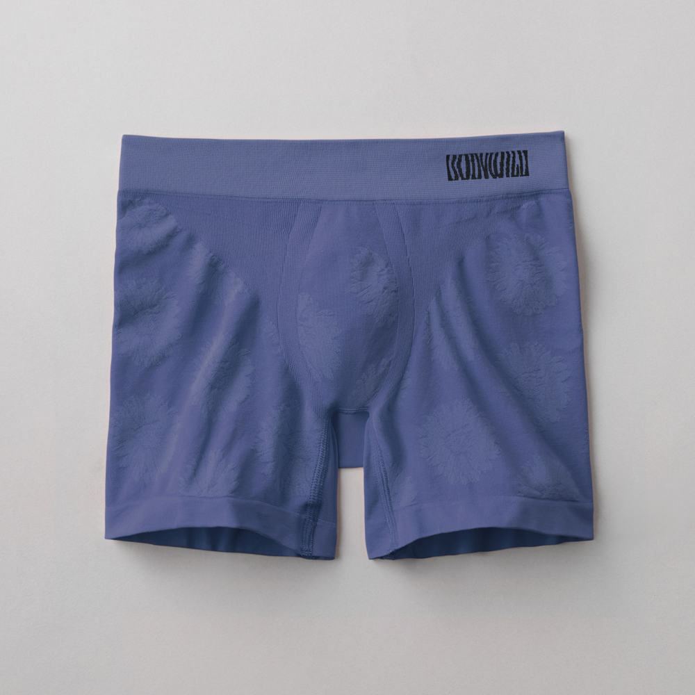 【e-BOXER】ボクサーパンツ（セミロング）（前とじ）【SALE】 BWS607A ジーンズブルー