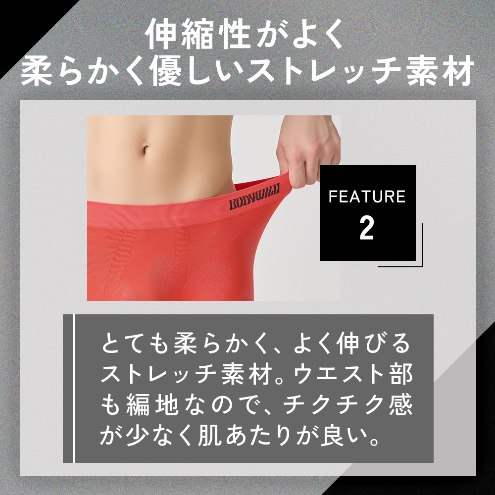 【3D-Boxer】ボクサーパンツ(前とじ)(3枚組) BWS891F E4
