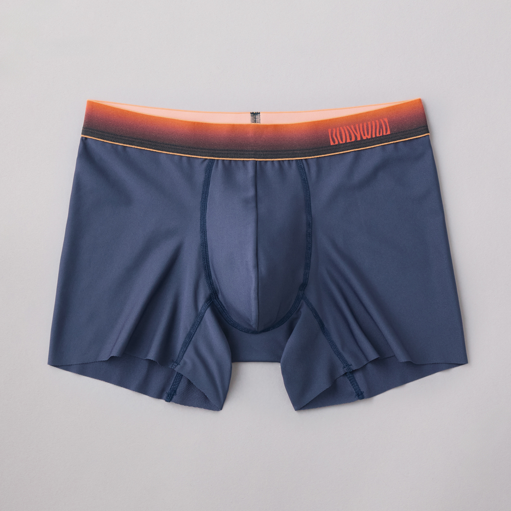 【裾きりっぱなし】ボクサーパンツ（前とじ） BWV001C インクブルー
