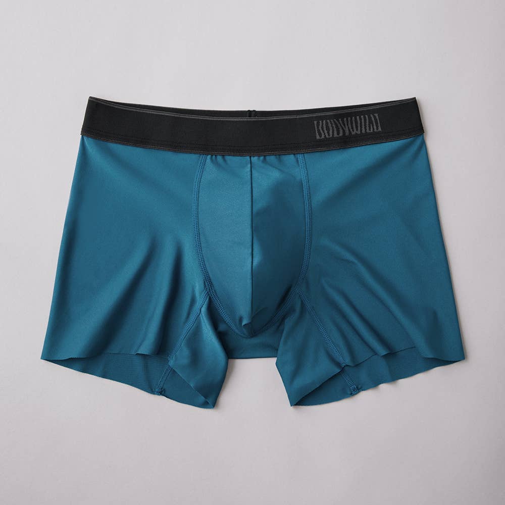 【裾きりっぱなし】ボクサーパンツ（前とじ） BWV100C ブルーグリーン