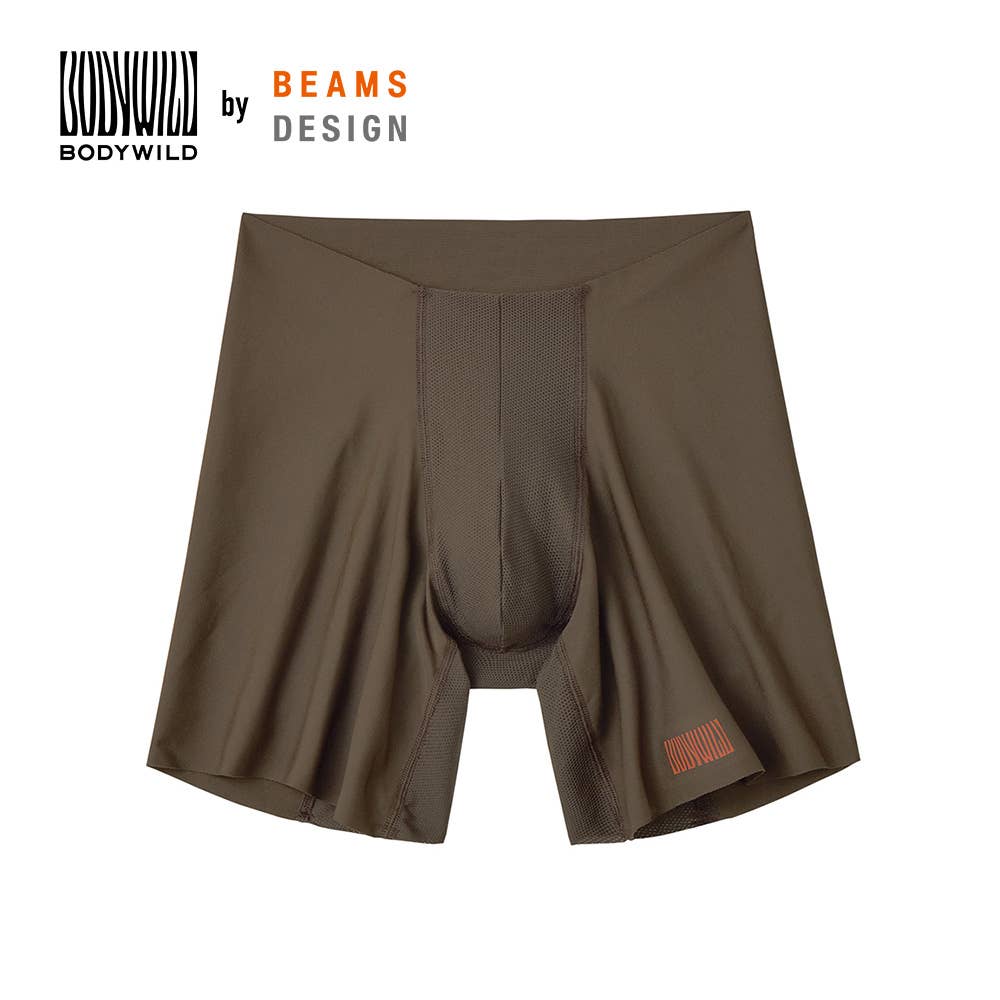 【腰ゴムなし】ロングボクサーパンツ（前とじ）