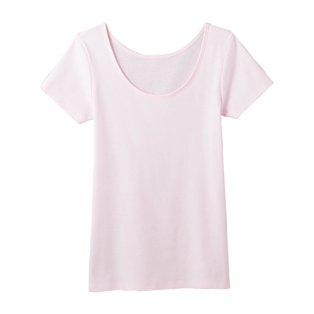 【SEAMLESS】2分袖インナー【SALE】 CK2452 ペールピンク
