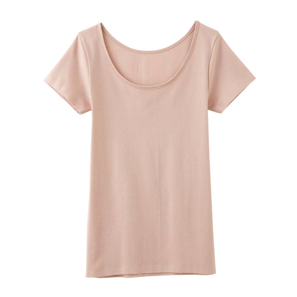 【SEAMLESS】2分袖インナー【SALE】 CK2452 シュガーブラウン