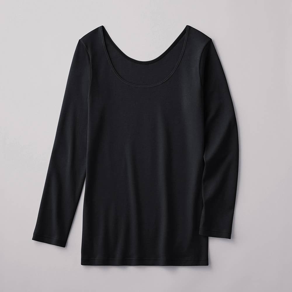 FOR WINTER】8分袖インナー（えりあき広め）【SALE】 CK2847
