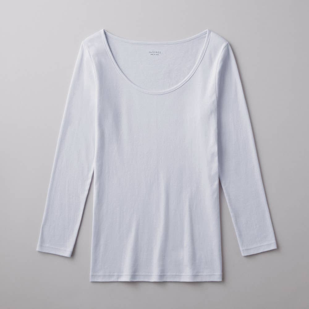 【ネット限定お得3枚セット】8分袖インナー CK36ST1 サックス