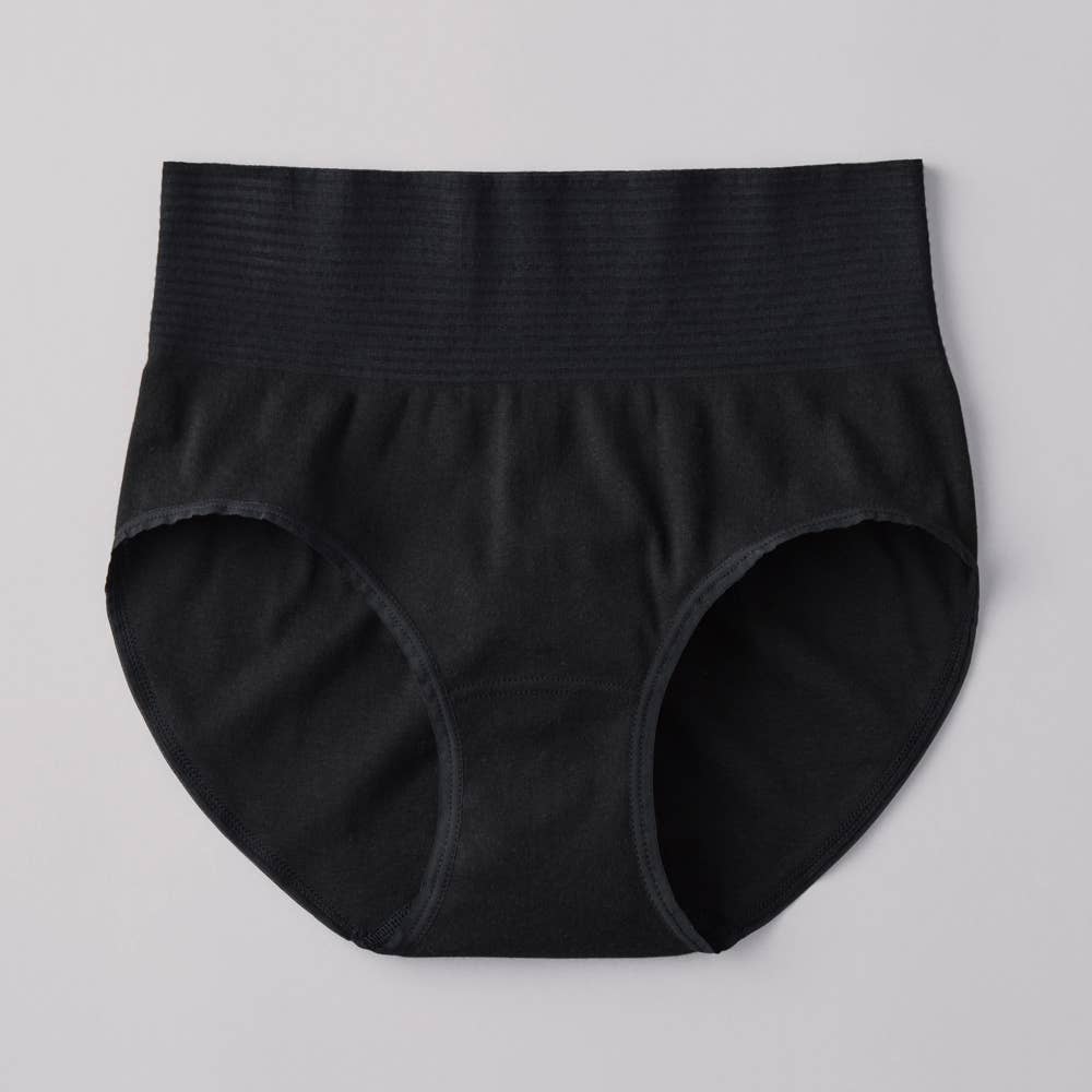 【綿100%シームレス】レギュラーショーツ CK4370 ブラック