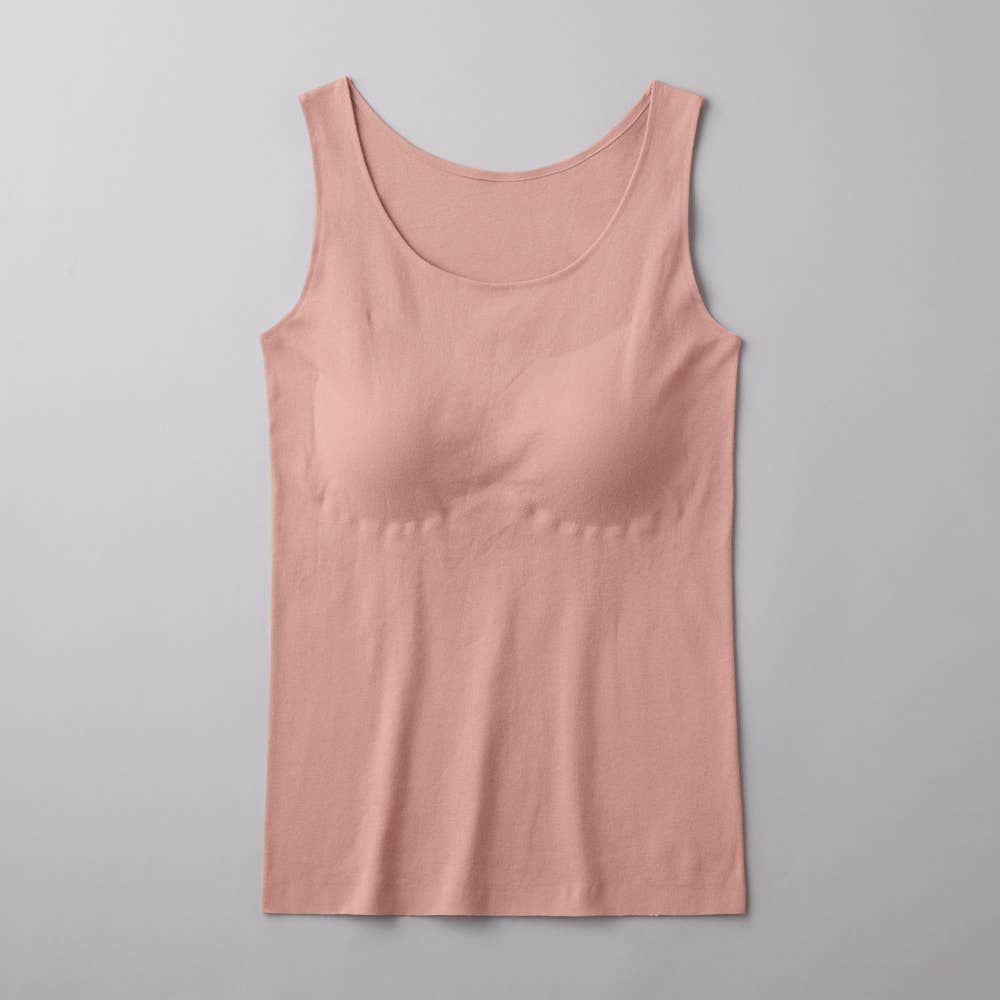 ノースリーブス 綿100%シームレス】ブラトップ【SALE】 CK4858 :レディース トップス