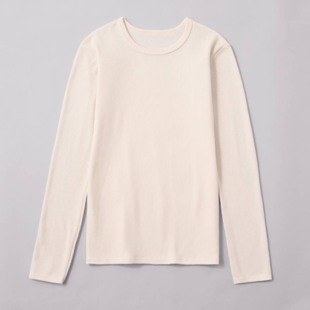 【HOT RIB】長袖 CK4946 オフホワイト