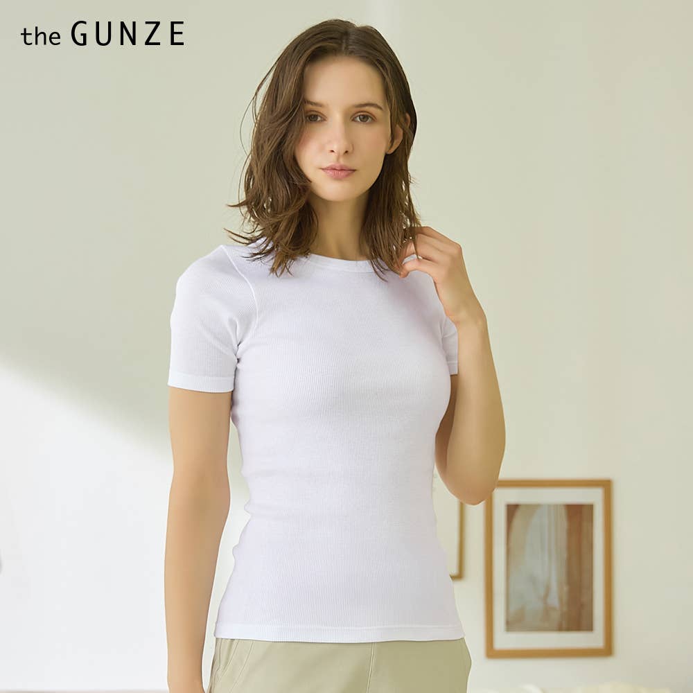 【綿100%リブ】半袖