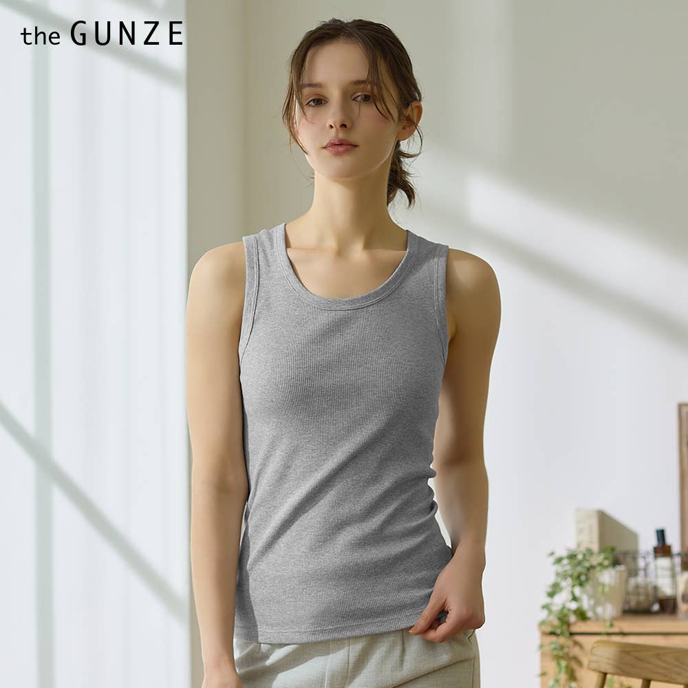 【綿100%リブ】タンクトップ