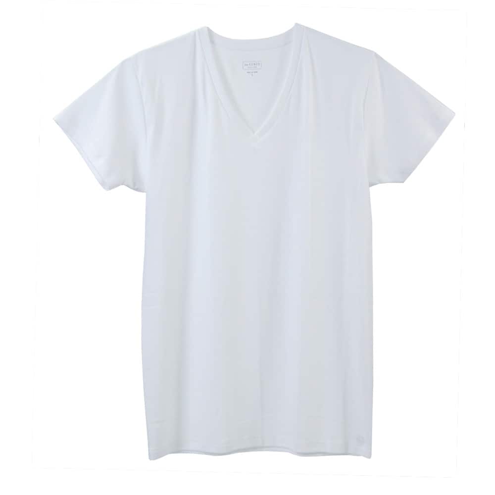 グンゼ インナーシャツ the GUNZE STANDARD VネックTシャツ 2枚組 メンズ ホワイト_The GUNZE 日本 M (日