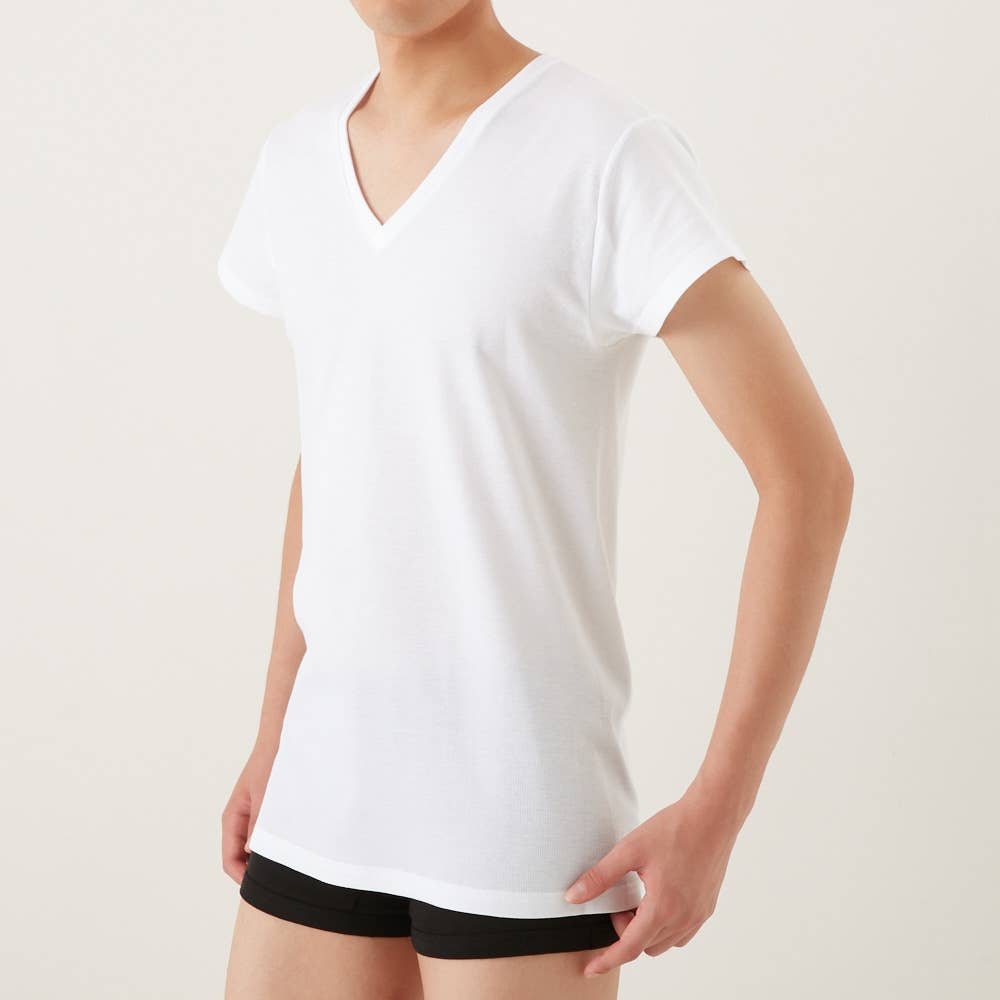 Summer Season ｖネックｔシャツ 短袖 汗とり付 ｖ首 メンズ Ck9312n メンズ トップス