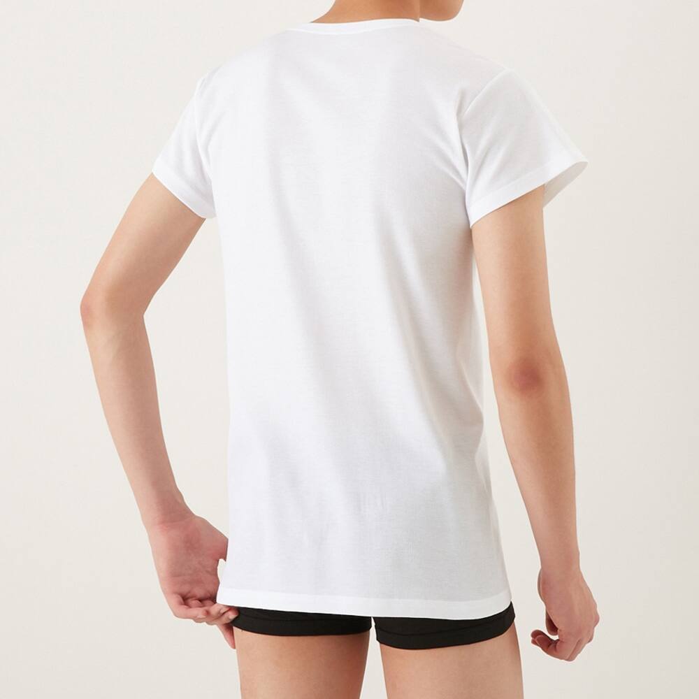 Summer Season vネックtシャツ 短袖 汗とり付 v首 メンズ M ホワイト メンズ Summer Season vネックtシャツ 短袖 汗とり付 v首 メンズ M ホワイト メンズ