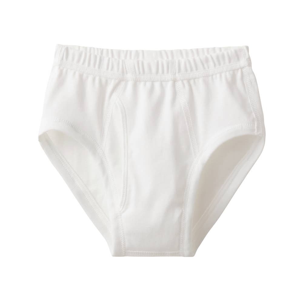 【敏感肌用/綿100%】ブリーフ(前あき)(100~160cm) CZ490EC オフホワイト