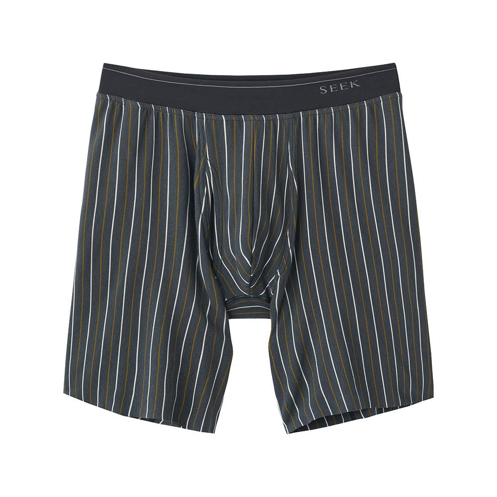 【発熱カットオフ】ロングボクサーパンツ（前あき）【SALE】 EA3487D スモーク