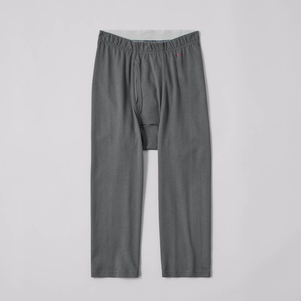 【綿100%/発熱】ニーレングス（前あき） EAC107 グレー