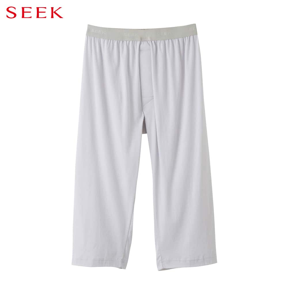 ＜GUNZE グンゼ＞ SEEK(シーク) ハーフパンツ（ニーレングス）（前あき）（ひざ下丈）（メンズ） ホワイト M