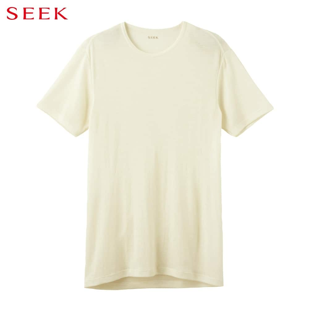 ＜GUNZE グンゼ＞ SEEK(シーク) クルーネックTシャツ(丸首)(メンズ) オフホワイト L