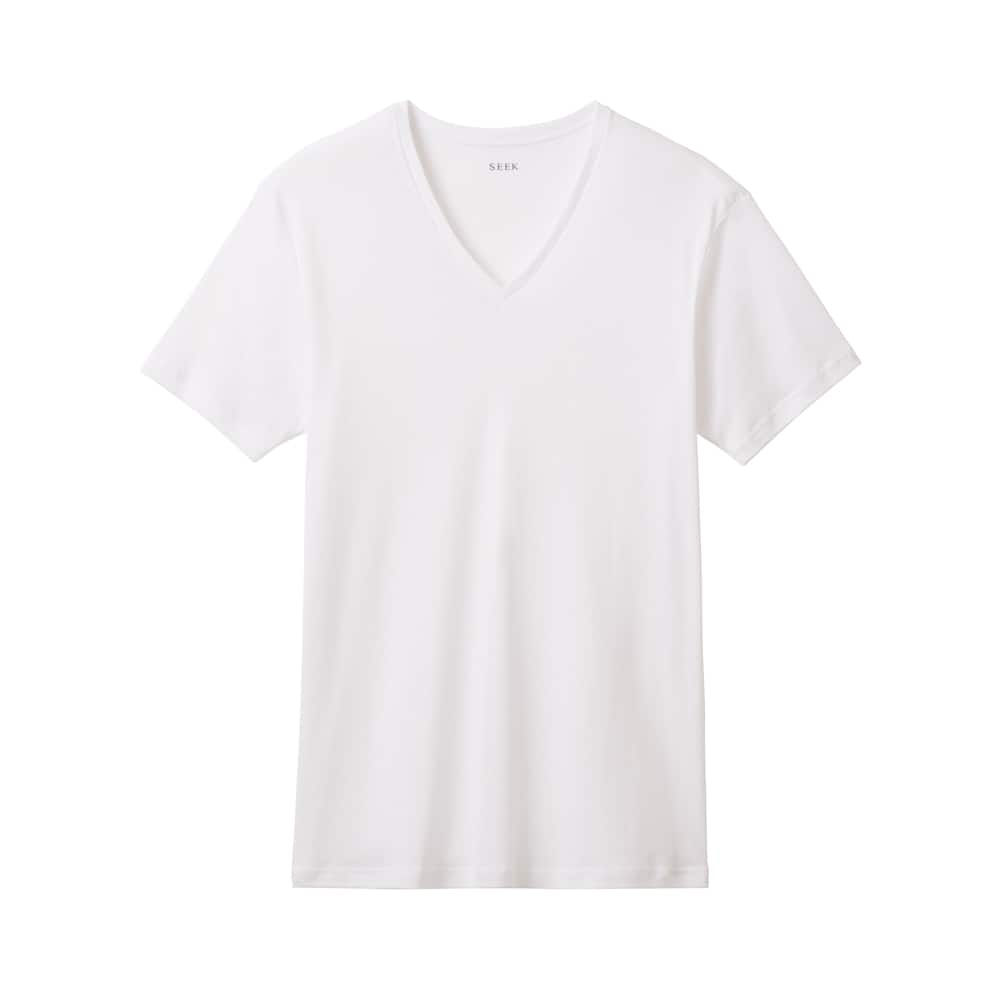 ジャケット対応】VネックTシャツ EE0014 :メンズ トップス