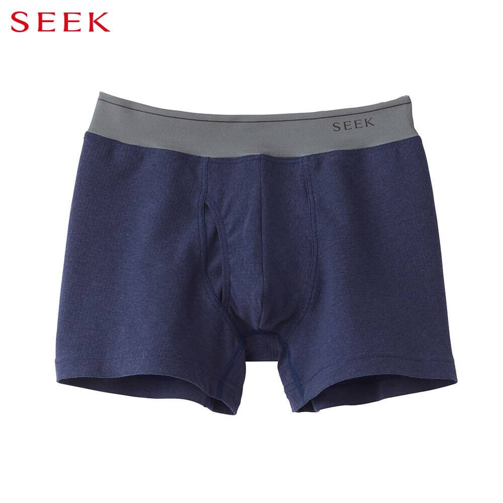 ＜GUNZE グンゼ＞ SEEK(シーク) ボクサーパンツ（前あき）（メンズ） グレー M