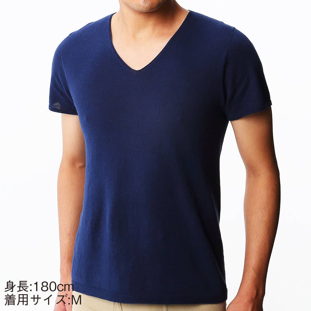 ホールガーメント ｖネックｔシャツ ｖ首 メンズ 送料無料 Ee6114a メンズ