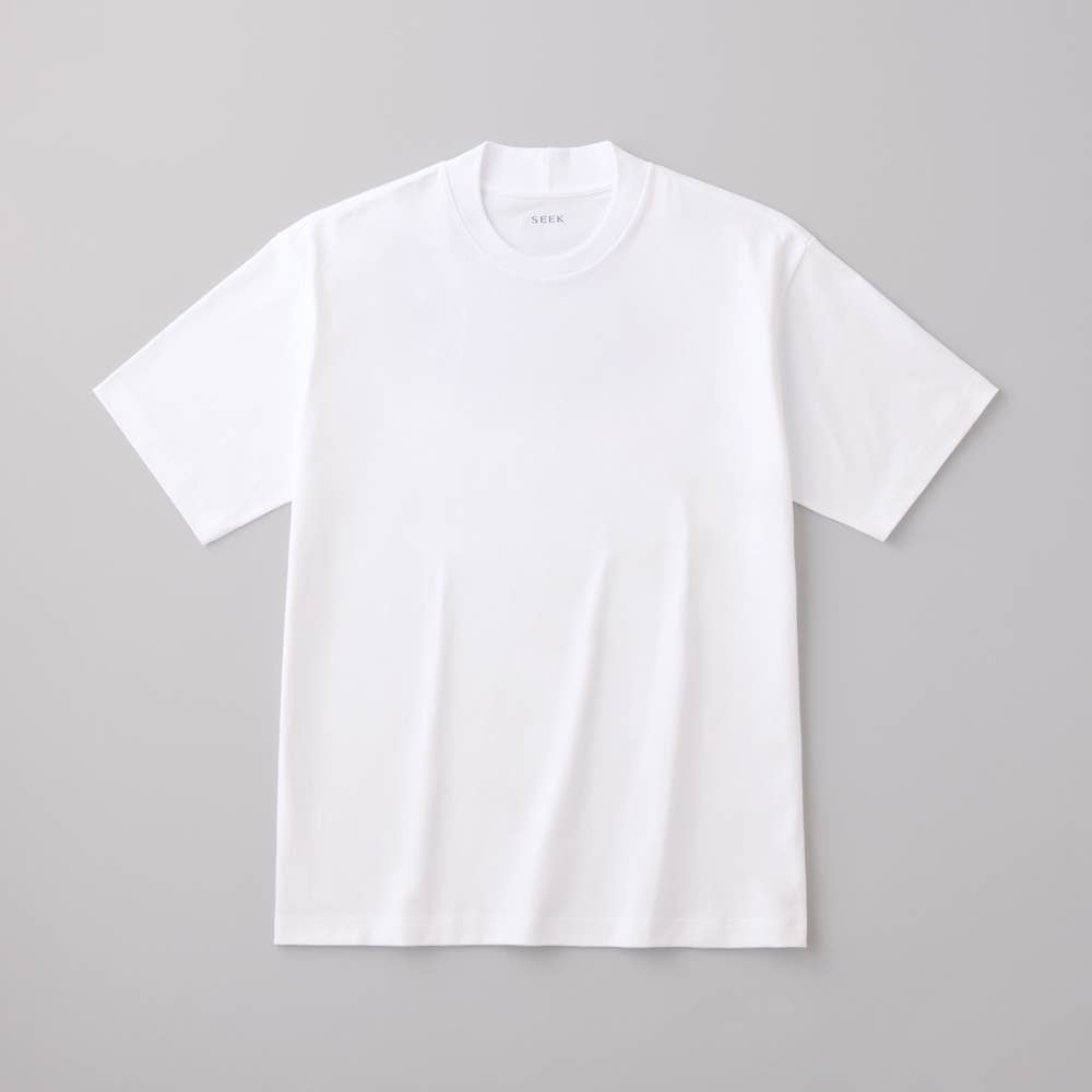 [100% Cotton] Crew Neck T-Shirt (Crew Neck) EEC013 White