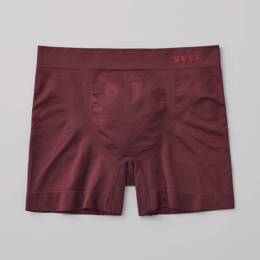 【立体成型】ハイゲージボクサーパンツ（前とじ） EEC180 ボルドー
