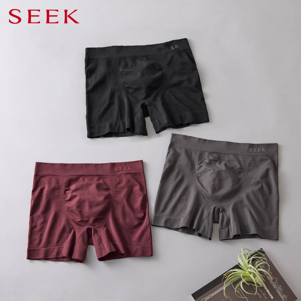 【立体成型】ハイゲージボクサーパンツ(前とじ)